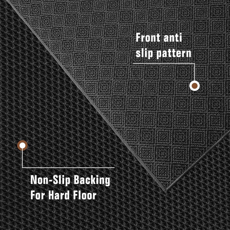 KMAT Office Chair Mat, 45x53in Heavy Duty Hardwood/Tile Floor Protector, Floor Mat Computer Desk Mat for Rolling Chairs, Work, Study, Office, Black - Image 5